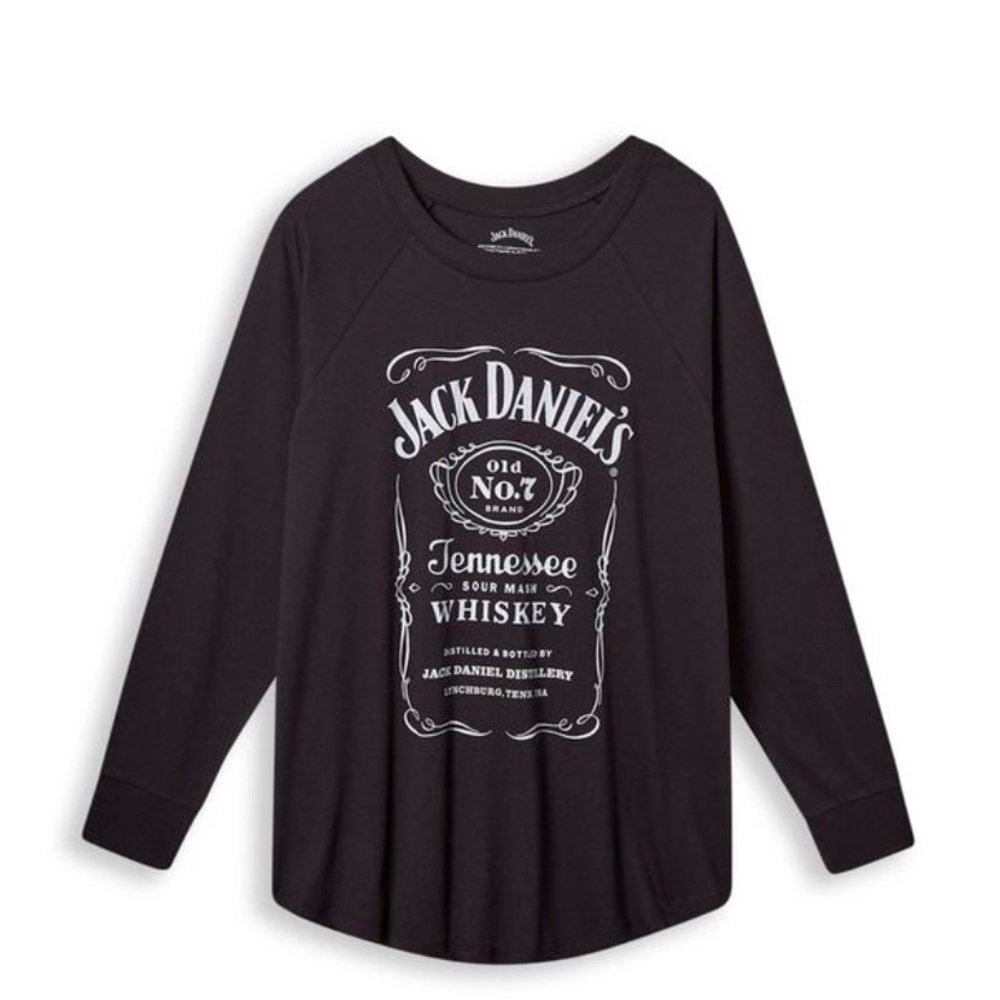 NWT Torrid Jack Daniels Raglan Tee